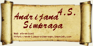 Andrijana Šimpraga vizit kartica
